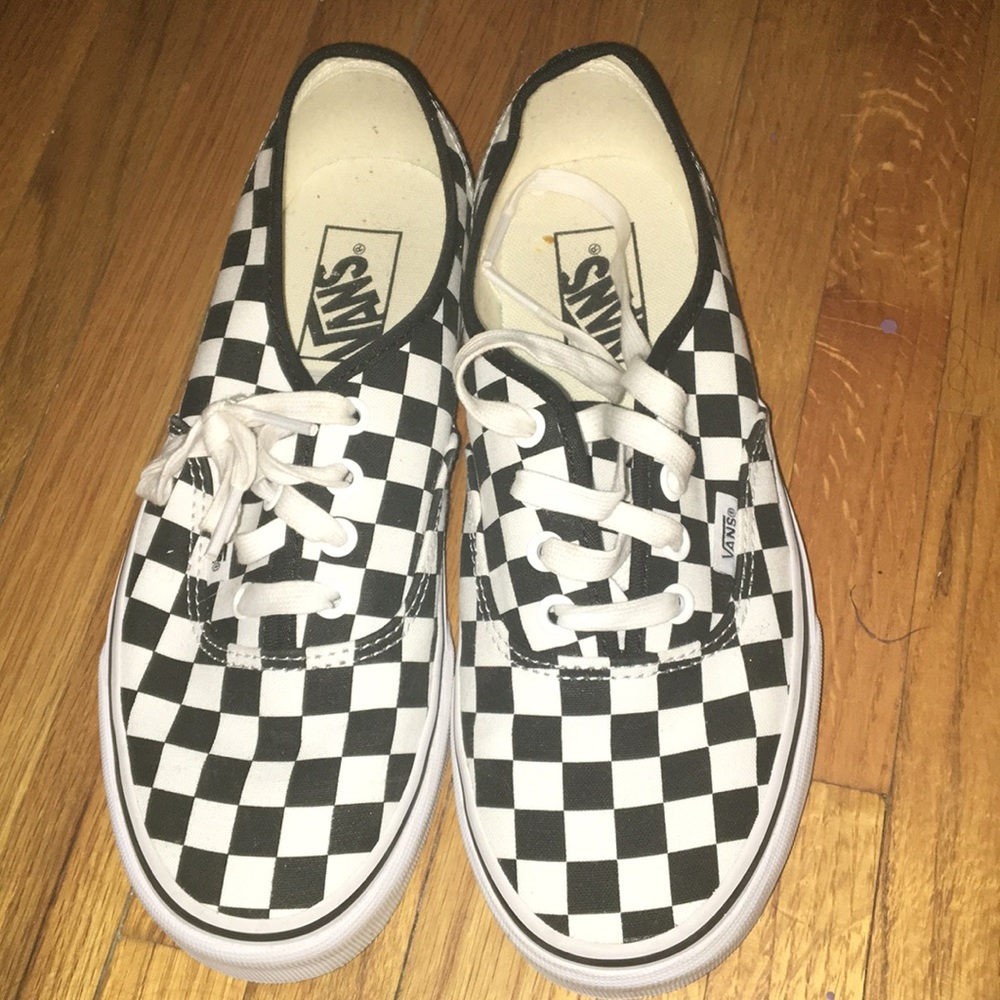Brand new checker board vans